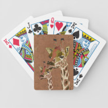 Paquet de cartes étincelant de girafes de Rosa jeux de cartes
