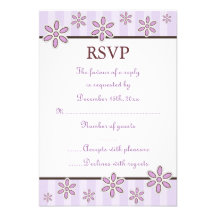 Paquet pourpre du baby shower RSVP de joie Bristol