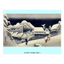 par Ando, Hiroshige Ukiyo-e. Cartes Postales