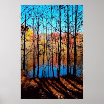 Par des arbres poster
