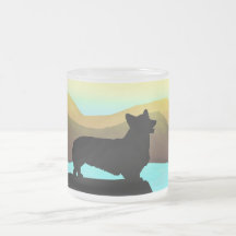 Par le corgi de Gallois de mer Tasses