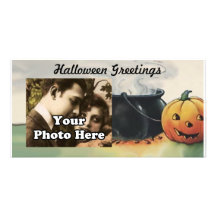 Par le gros carte photo vintage de Halloween de ci Modèle Pour Photocarte