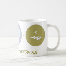 Parachutisme d'amour de foi tasse