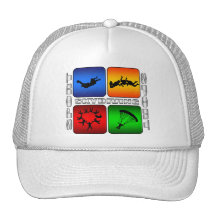 Parachutisme spectaculaire casquette de camionneur