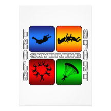 Parachutisme spectaculaire faire-part