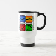 Parachutisme spectaculaire tasses