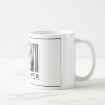 Parachutiste de code barres tasse à café
