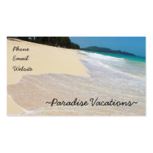 Paradis Cartes De Visite Personnelles