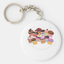 Paradis de petits gâteaux porte-clé
