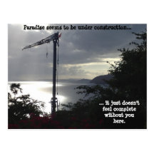Paradis (en construction) carte postale