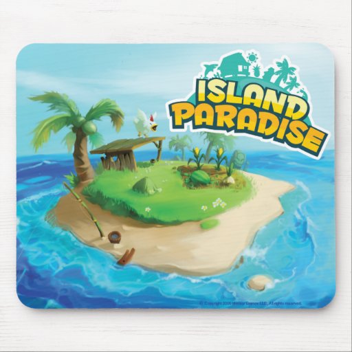 Paradis Mousepad d'île Tapis De Souris