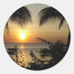 Paradis tropical de plage autocollants