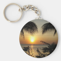 Paradis tropical de plage porte-clés