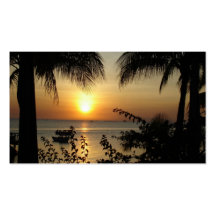 Paradis tropical modèles de cartes de visite