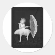 Parapluie de ballerine autocollants