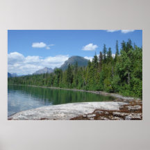 Parc de glacier de McDonald de lac Posters