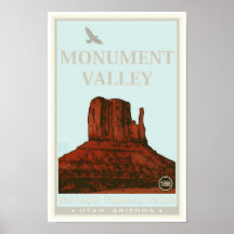 Parc de tribal de Navajo de vallée de monument Affiches