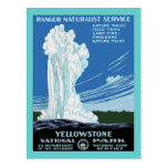 Parc en pierre jaune - vieux geyser fidèle cartes postales
