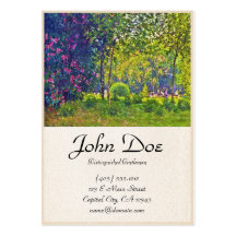 Parc Monceau Claude Monet Carte De Visite