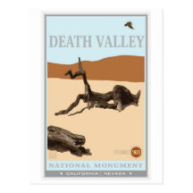 Parc national de Death Valley 4 Cartes Postales