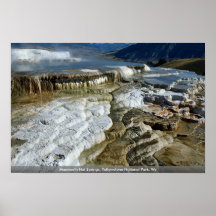 Parc national de Mammoth Hot Springs, Yellowstone, Affiche