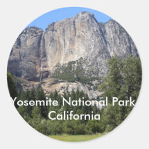 Parc national de Yosemite, la Californie Autocollant Rond