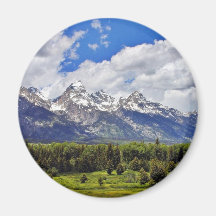 Parc national grand de Teton Magnets Pour Réfrigérateur