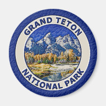 Parc national grand de Teton Magnets