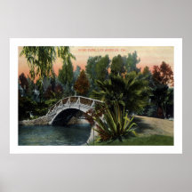 Parc vintage Los Angeles d'écho Posters