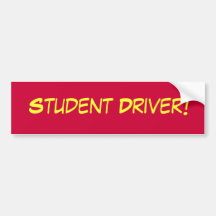 Pare-chocs de conducteur d'étudiant plus malade adhésif pour voiture