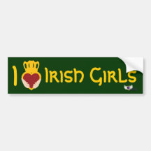 Pare-chocs Sticker-Cust. du jour de St Patrick irl Adhésif Pour Voiture