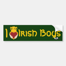 Pare-chocs Sticker-Cust. du jour de St Patrick irl Autocollant Pour Voiture