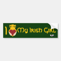 Pare-chocs Sticker-Cust. du jour de St Patrick irl Adhésifs Pour Voiture
