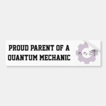 Parent fier d'un mécanicien de Quantum Autocollant Pour Voiture