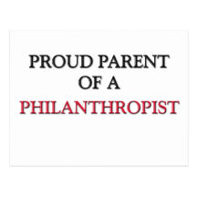 Parent fier d'un PHILANTHROPE Carte Postale