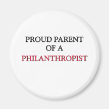 Parent fier d'un PHILANTHROPE Magnets Pour Réfrigérateur