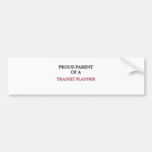 Parent fier d'un PLANIFICATEUR de TRANSIT Autocollant Pour Voiture