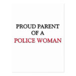 Parent fier d'une FEMME de POLICE Cartes Postales