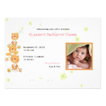 Parents fiers - carte de faire-part de bébé