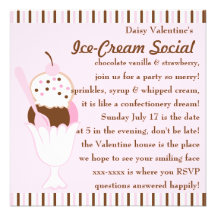 Parfait napolitain invitation personnalisable