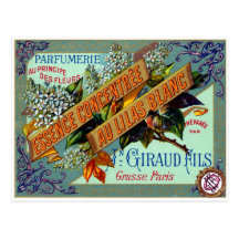 Parfum 1915 lilas blanc français cartes postales