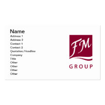 Parfums d'hommes de groupe de FM Carte De Visite