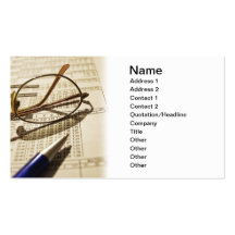 Pari de l'analyisis modèle de carte de visite