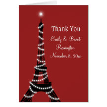 Paris allume le carte de remerciements