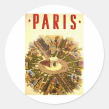 Paris Autocollants Ronds