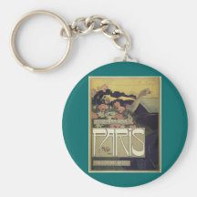 ~ Paris de villa d'Aleardo de ~ de Nouveau d'art Porte-clefs