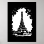 Paris, l'affiche d'illustration de Tour Eiffel