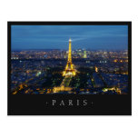 Paris par la carte postale de nuit