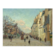 Paris, Quai de Bercy, effet de neige, c.1873-74 Carte Postale