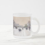 Paris sous la neige, tasse en verre givré